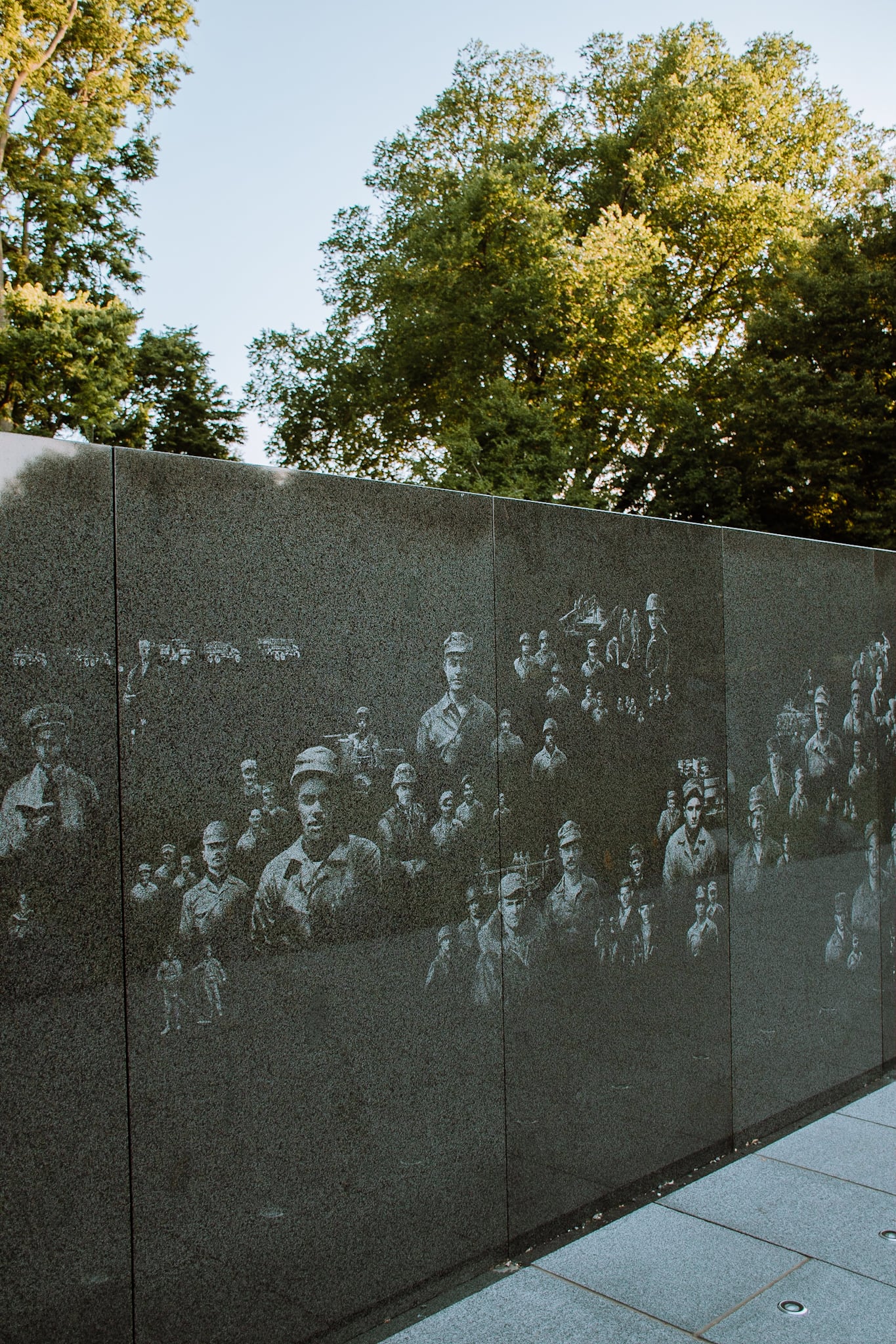 washington dc korean war veterans memorial usa united states of america