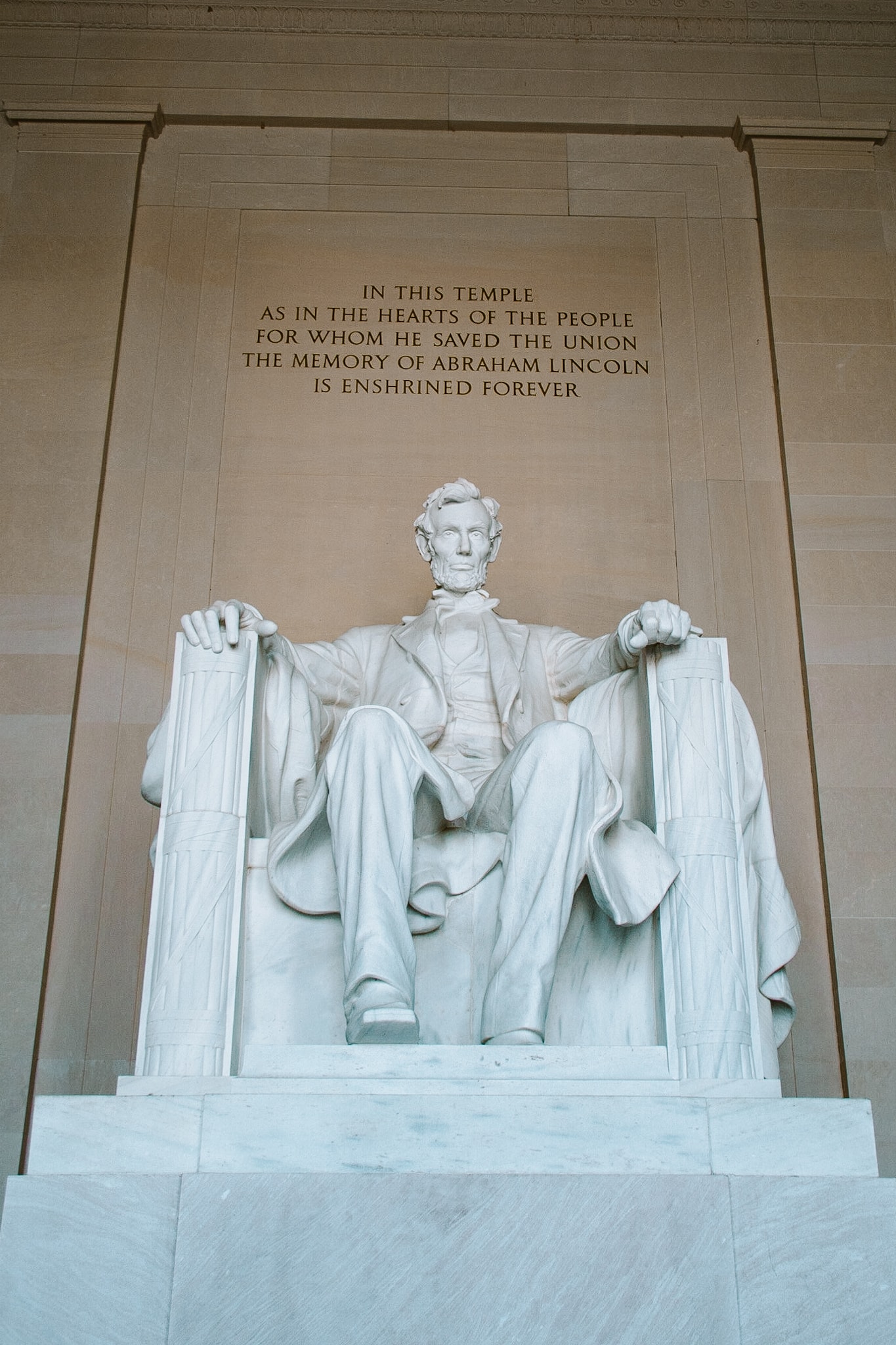 washington dc abraham lincoln memorial usa united states of america