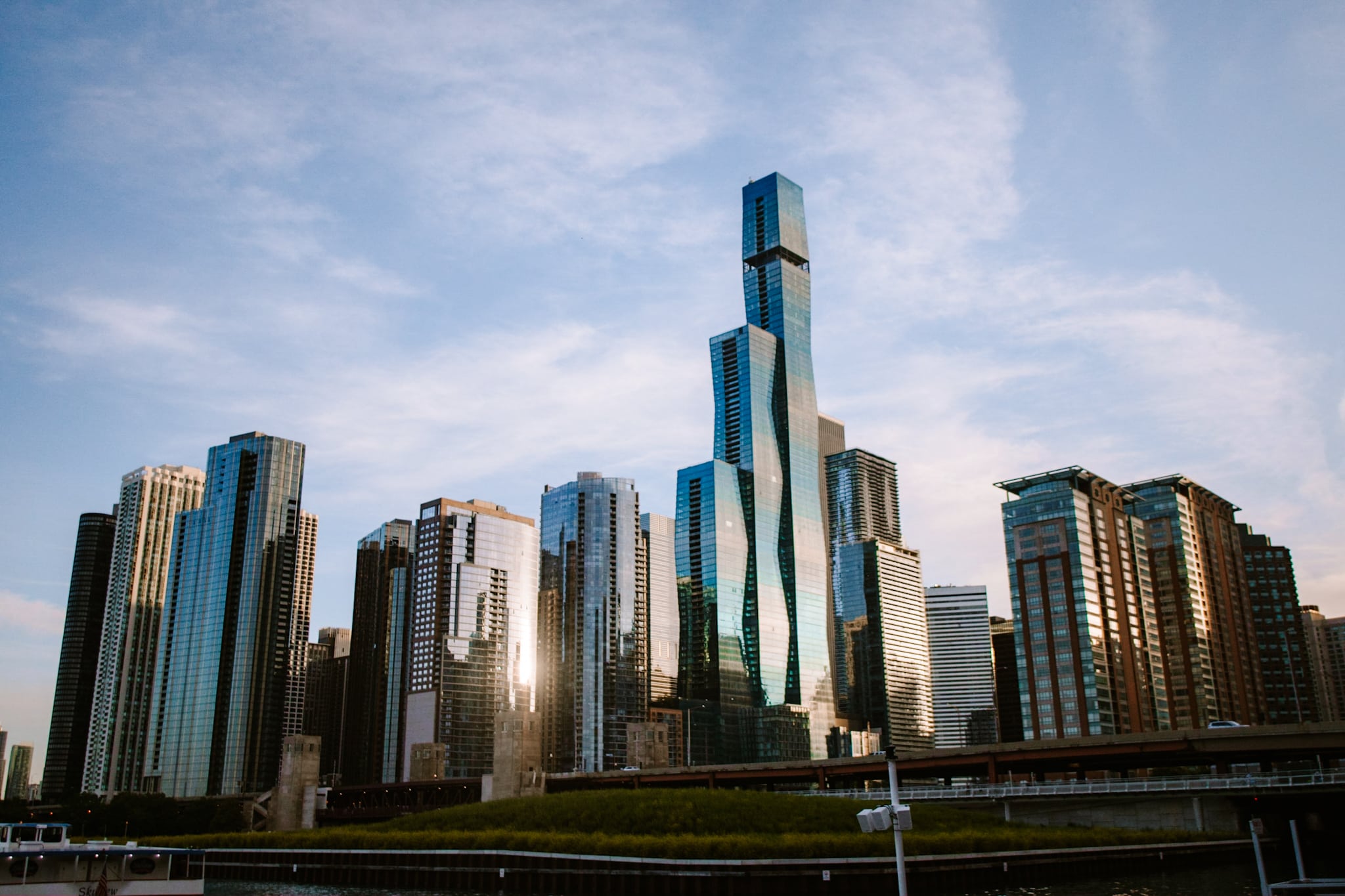 chicago skyline usa usa united states of america