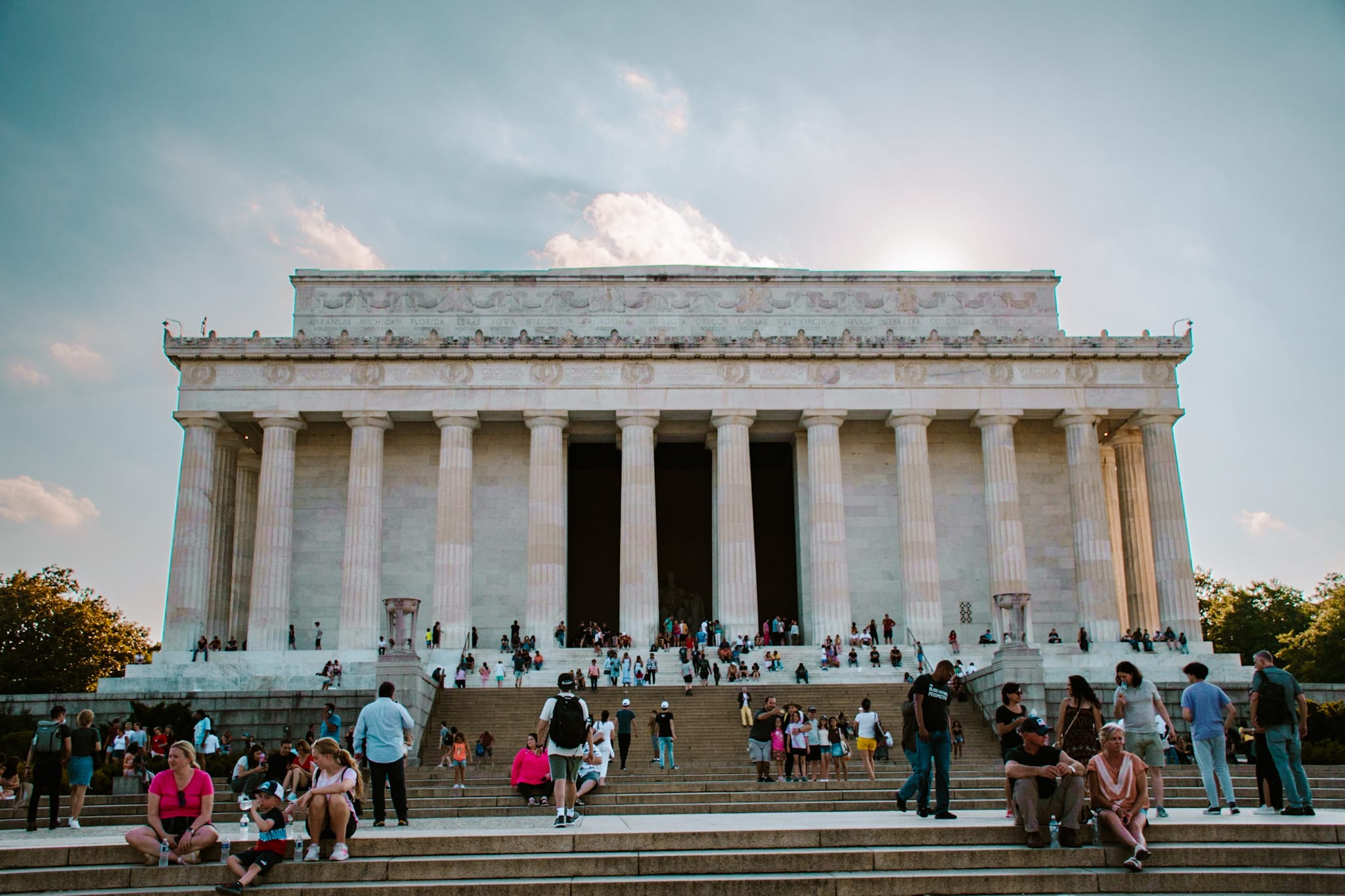 washington dc abraham lincoln memorial usa united states of america