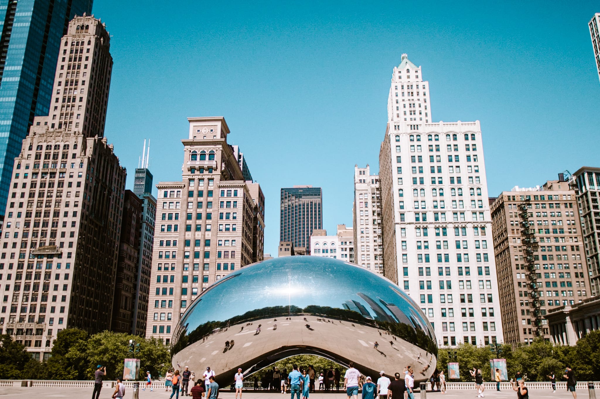 chicago cloud gate usa united states of america