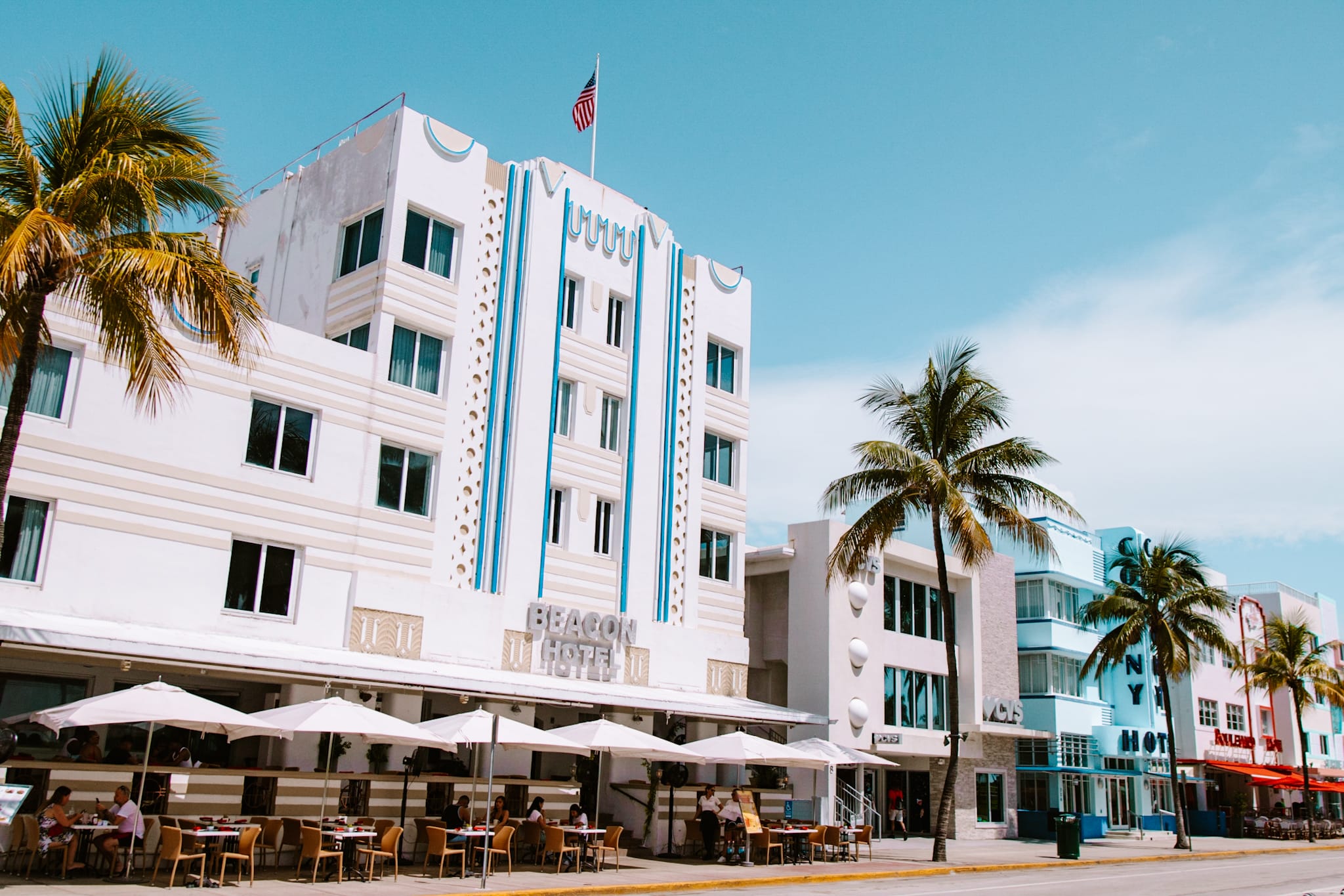 miami beach south beach ocean drive usa united states of america