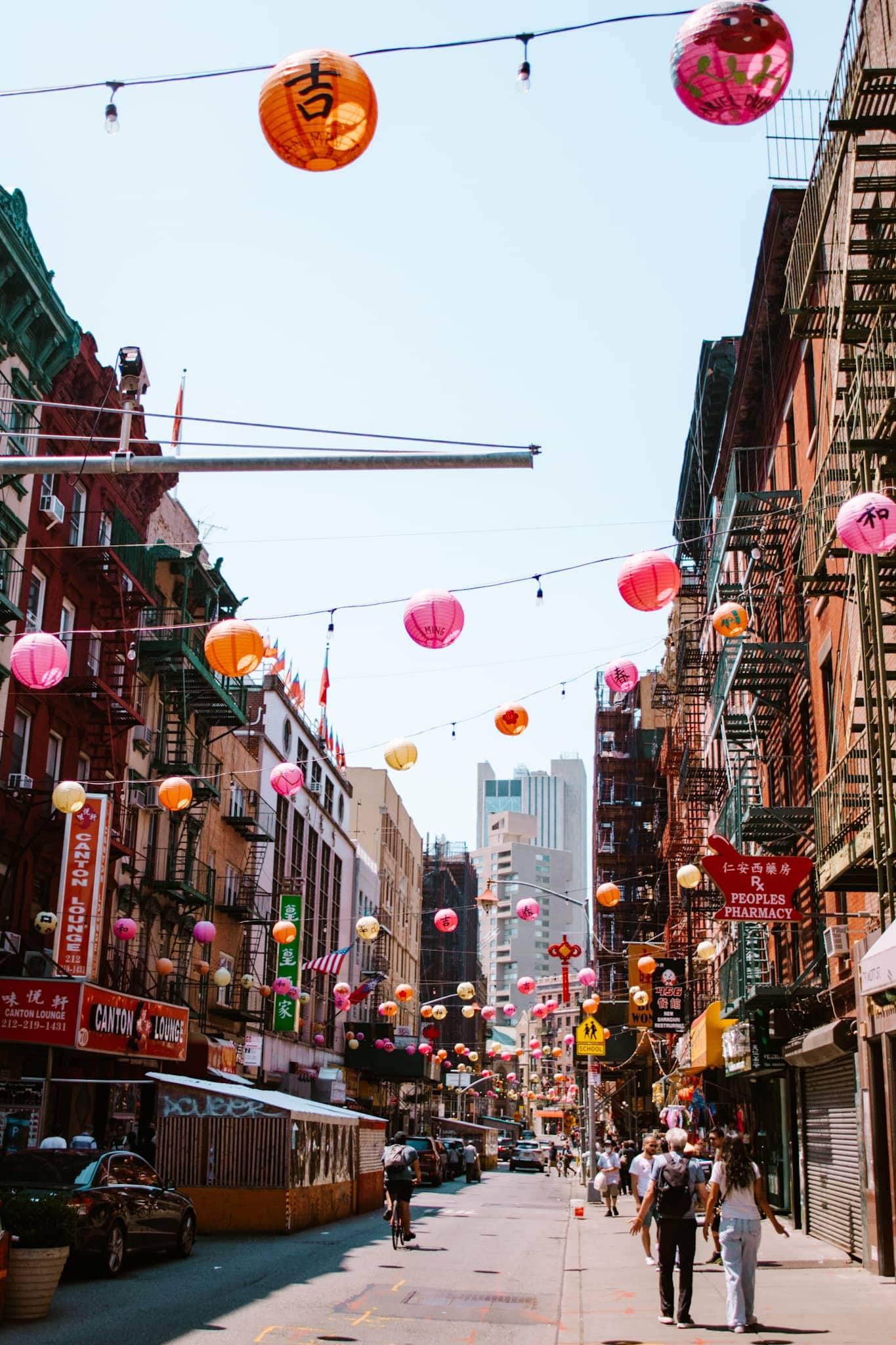 new york city china town nyc usa united states of america