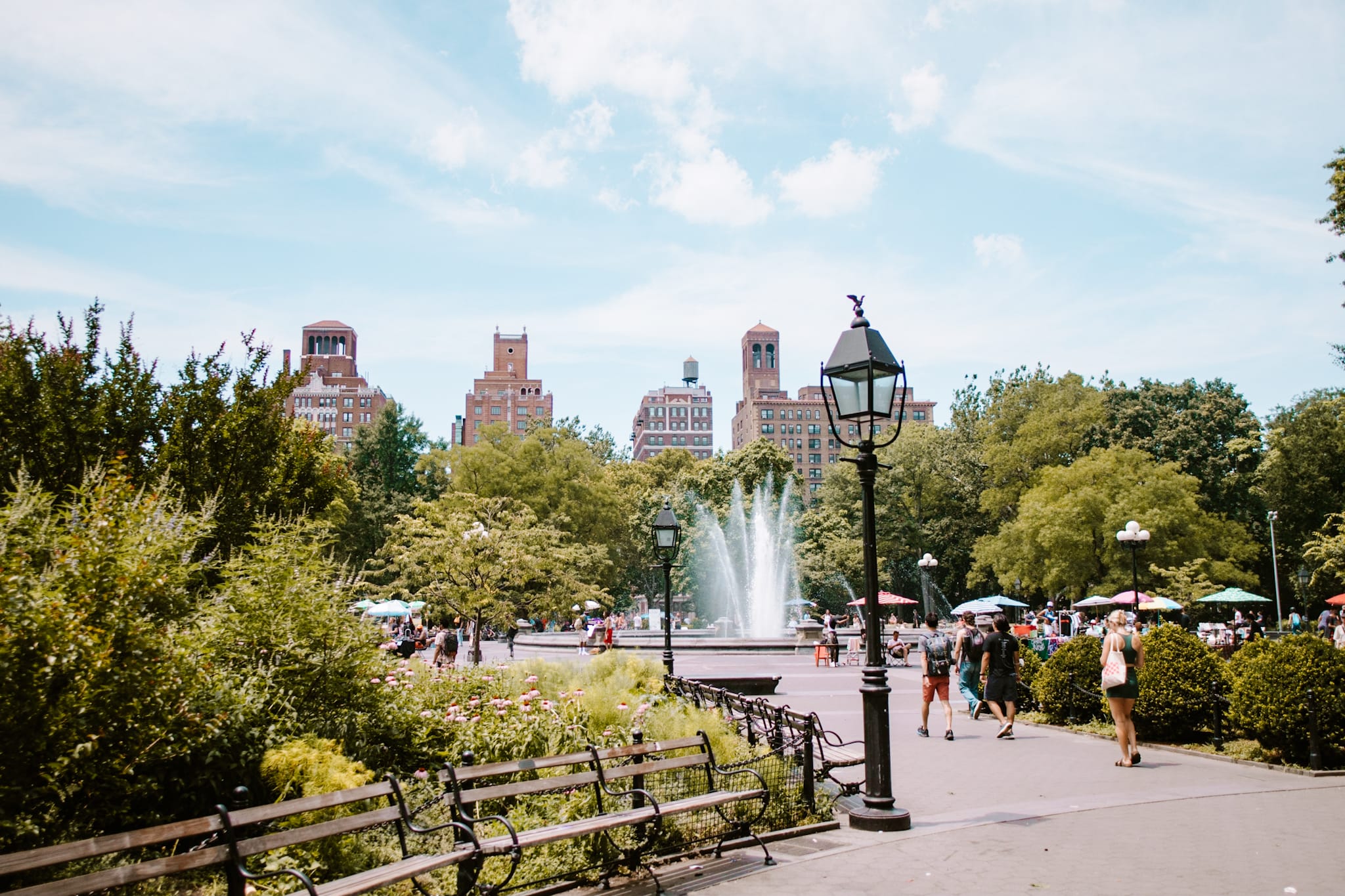 new york city washington square park nyc usa united states of america