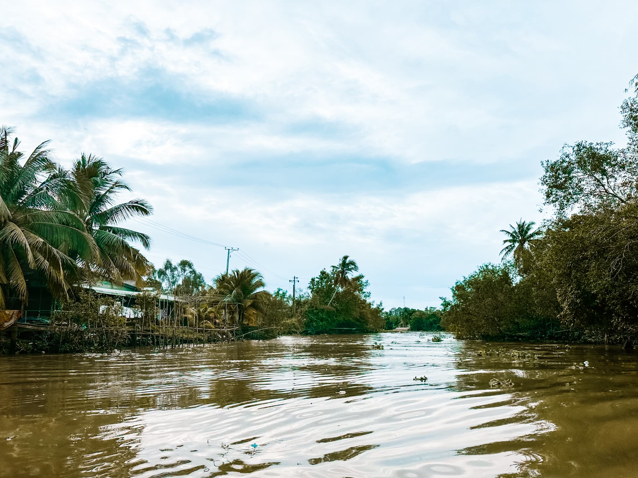 mekong delta river ben tre can tho vietnam