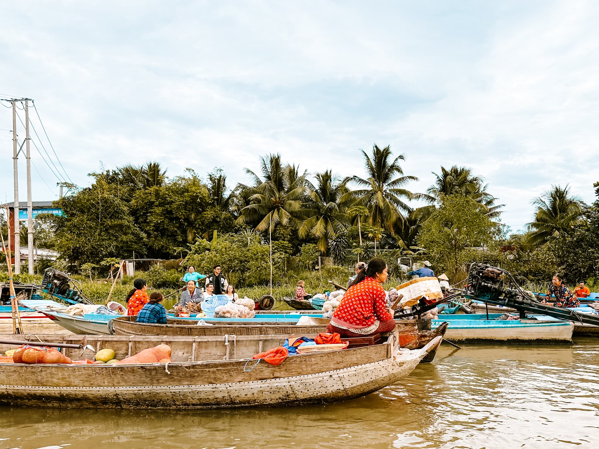 mekong delta river ben tre can tho vietnam