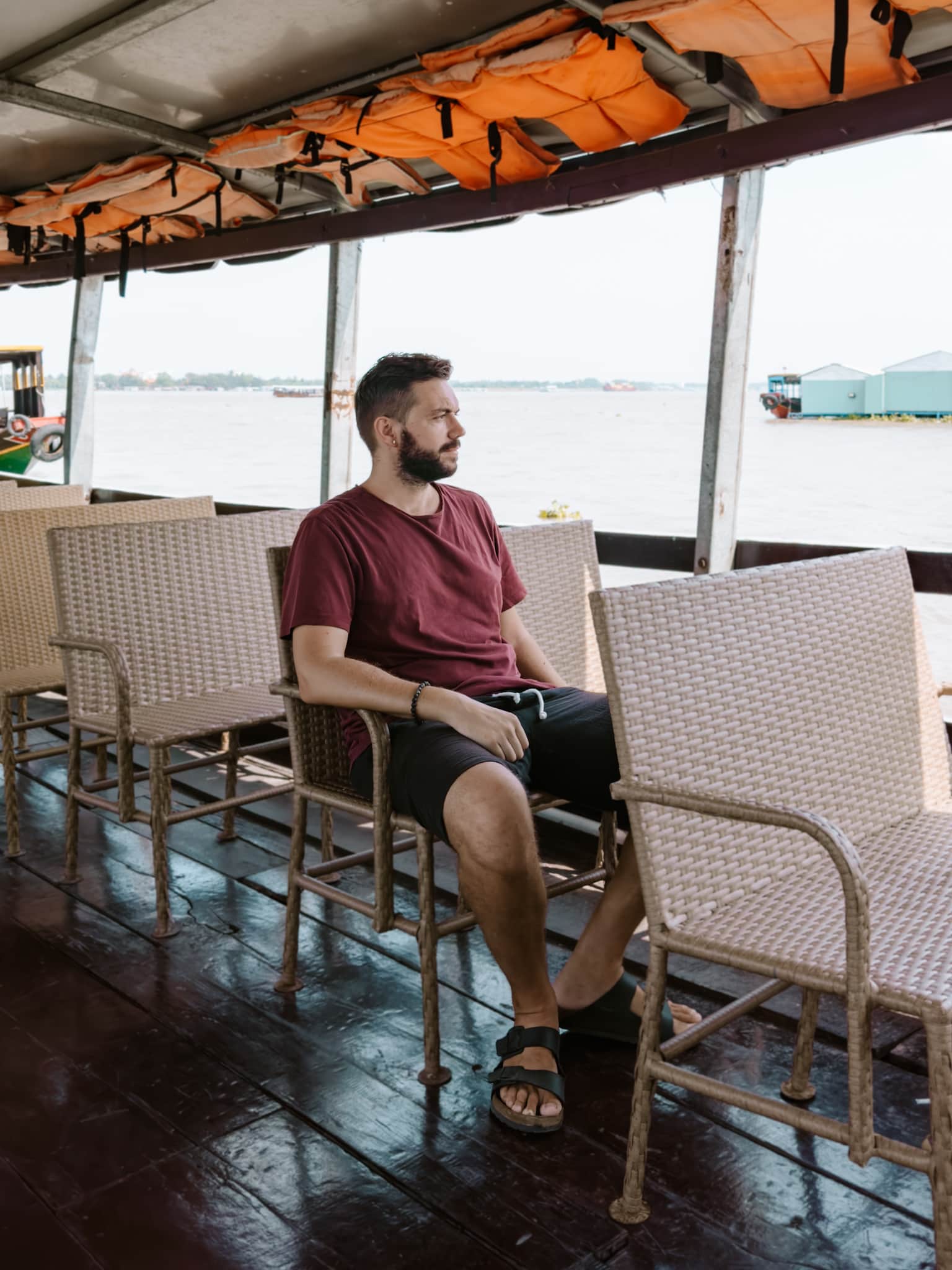 mekong delta river ben tre can tho vietnam